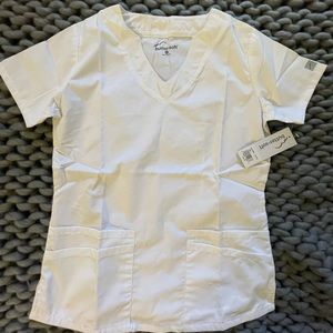 White Buttersoft Scrub Top *New*
